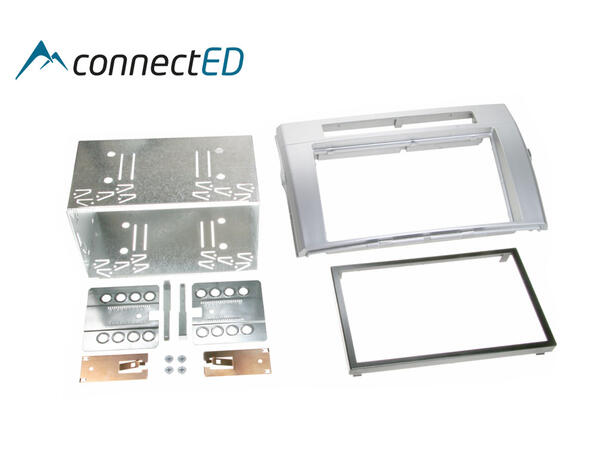 ConnectED Premium monteringsramme 2-DIN Toyota Corolla Verso (2004-2009) Sølv