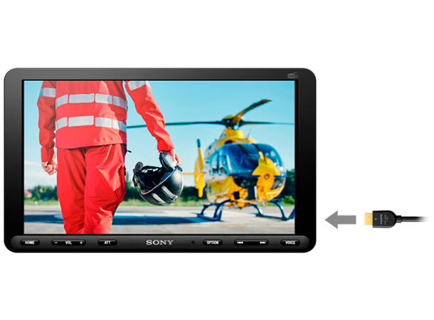 Sony XAV-AX8150 AV media receiver 9" LCD, DAB+, MECHALESS