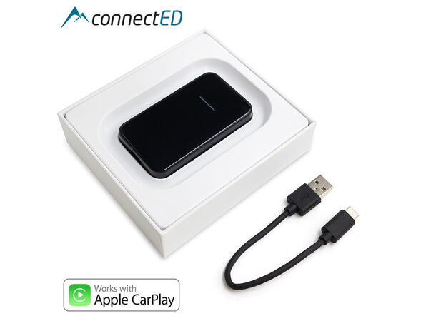 ConnectED Apple CarPlay adapter Konverterer fra kablet til trådløs