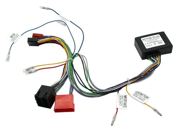 Connects2 Aktiv-adapter, Se egen liste VW m/ISO og Bose system foran/bak