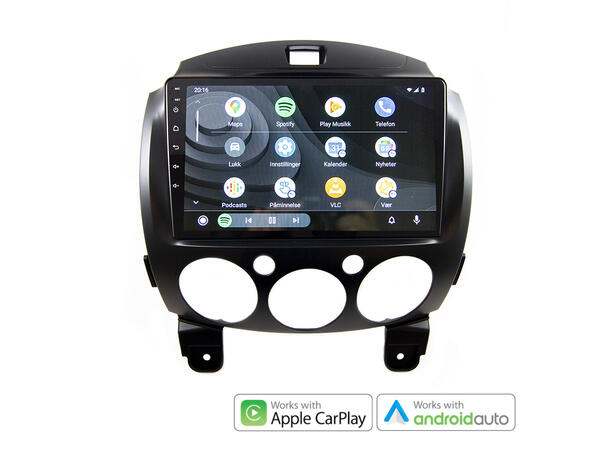 Hardstone 9" Apple CarPlay/Android Auto Mazda 2 (2008 - 2014)