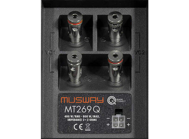 Musway MT269Q 2 stk 6x9" Subwoofer 800W max / 400W RMS