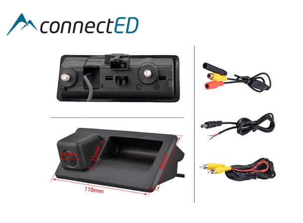 ConnectED Ryggekamera (håndtak) (CVBS) Audi/Porsche/Seat/VW (2006 --->)