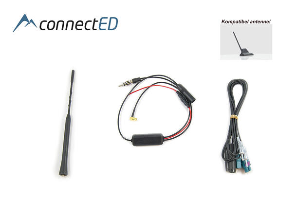 ConnectED Skjult DAB-antenne (SMB) VW/Skoda (2007 - 2017) m/hafinne og pisk