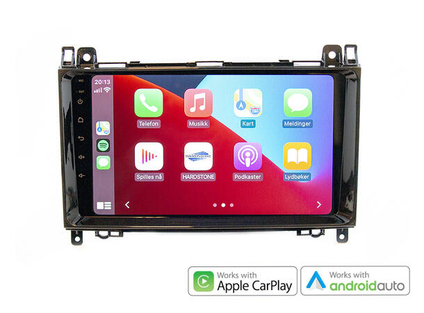 Hardstone 9" Apple CarPlay/Android Auto MB Vito/Viano (2007 - 2014) u/OEM radio