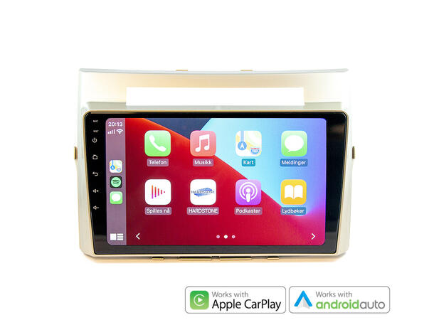 Hardstone 9" Apple CarPlay/Android Auto Corolla Verso (2004 - 2008) m/multi.ratt