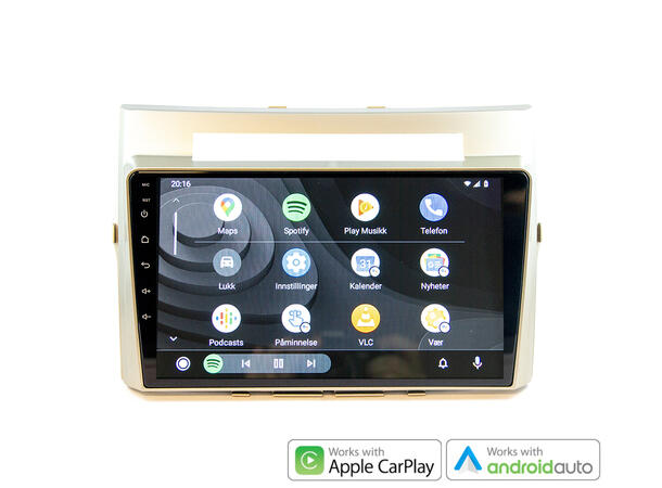 Hardstone 9" Apple CarPlay/Android Auto Corolla Verso (2004 - 2008) m/multi.ratt