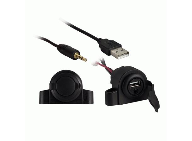 InstallBay USB for innfelling Vanntett - USB & AUX