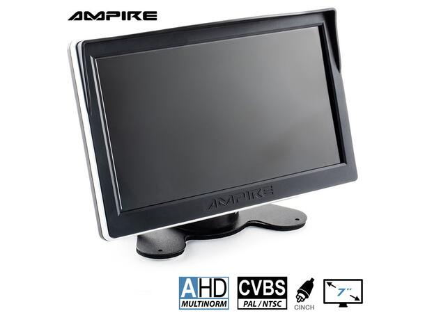 Ampire 7" TFT  LCD-Skjerm Med 2 videoinnganger
