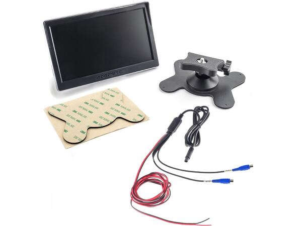Ampire 7" TFT  LCD-Skjerm Med 2 videoinnganger