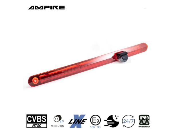 Ampire Ryggekamera (Bremselys) (CVBS) MB Vito (2015 -->) med topphengslet dør