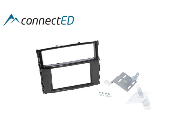 ConnectED Premium monteringskit 2-DIN Mitsubishi Pajero (2014 -->) Pianolakk