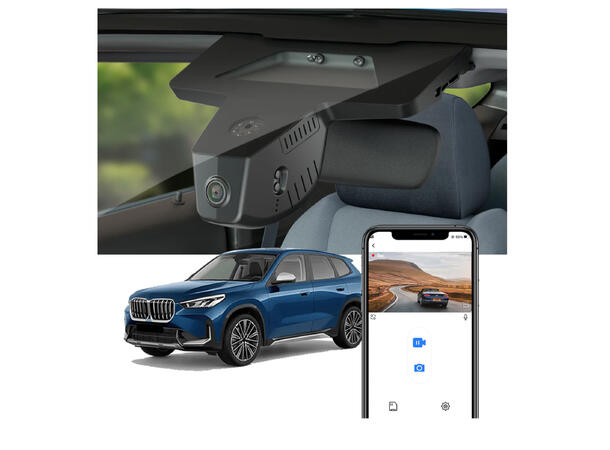 FITCAMX Integrert 4K Dashcam (foran+bak) BMW X1/iX1 (2023 -->)