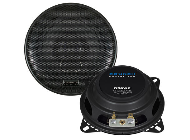 CRUNCH DSX42, 2-veis koaxial 10 cm 10 cm (4") Koaxial høyttalere