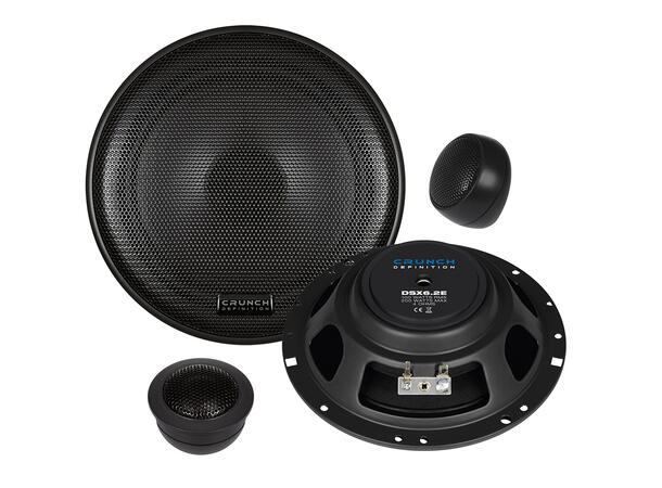 CRUNCH DSX6.2E 2-vei kompo 16,5cm 16,5 cm (6½") Komponentsett
