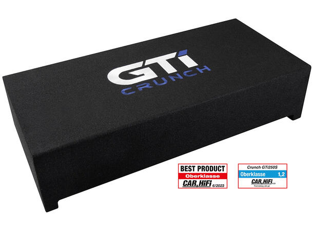CRUNCH GTI250S 2x10" Downfire-basskasse 10" downfire basskasse med slave