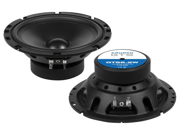 CRUNCH GTS6.2W Woofer 16,5 cm 16,5 cm (6½") Kickbass høyttaler