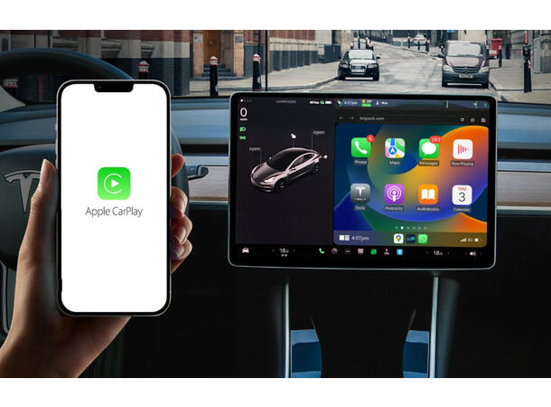 ConnectED Apple Carplay adapter Til Tesla - Trådløst