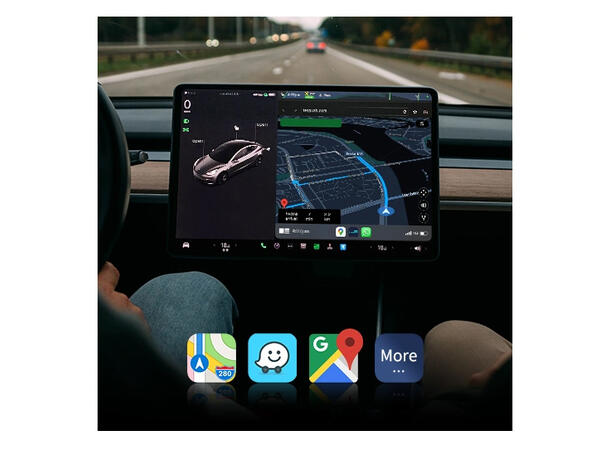 ConnectED Apple Carplay adapter Til Tesla - Trådløst