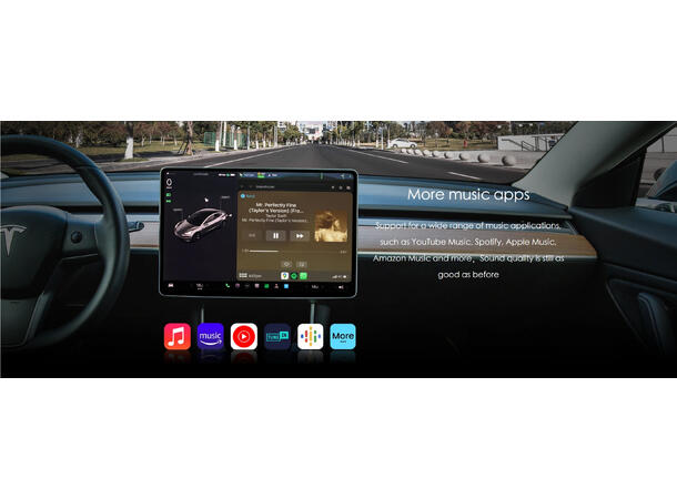 ConnectED Apple Carplay adapter Til Tesla - Trådløst