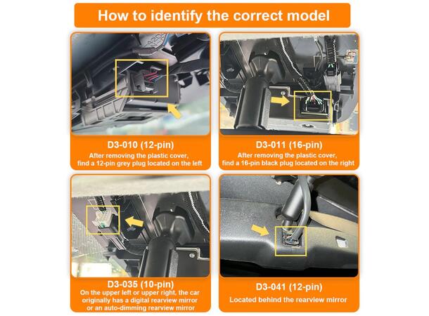 FitDVR Dashcam Power Adapter Toyota/Lexus 16-pin