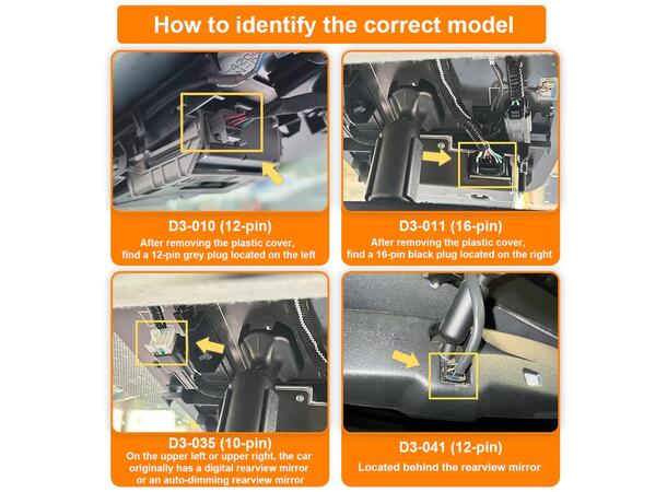 FitDVR Dashcam Power Adapter Toyota/Lexus 12-pin