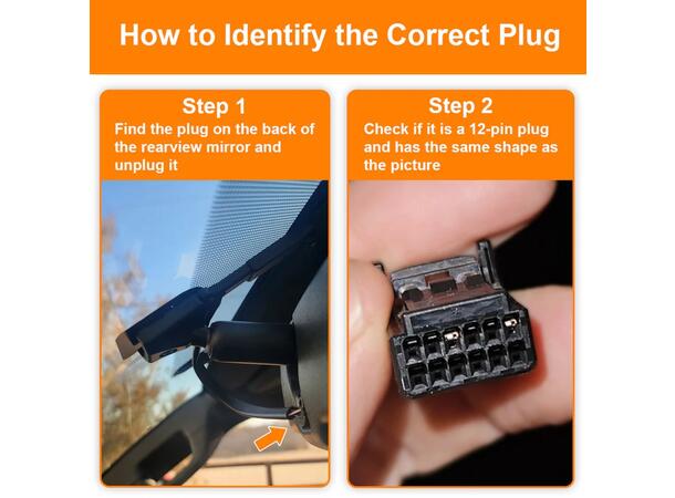 FitDVR Dashcam Power Adapter Toyota/Lexus 12-pin