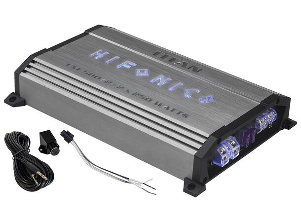 HiFonics TITAN EVO TXE500/2 Klasse A/B analog 2-kanals forsterker