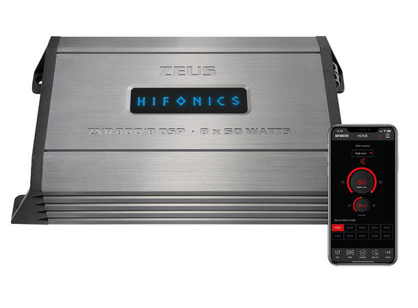 HiFonics Zeus ZXR800/8DSP 10-kanals DSP 8 x 50 W/RMS 2 ohm
