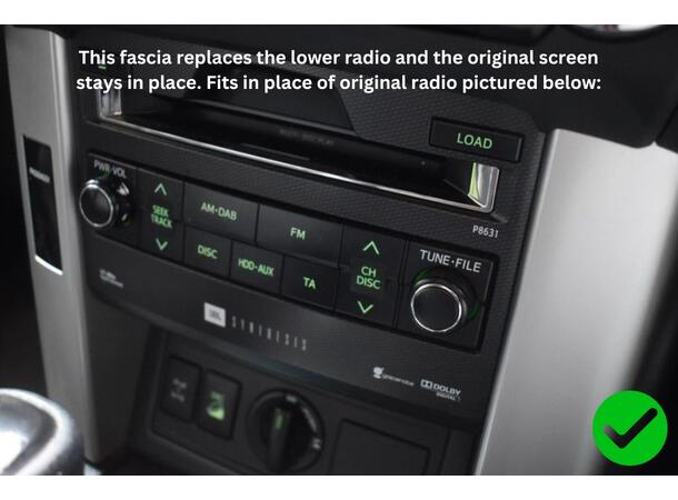 InCarTec  monteringsramme 2-DIN Toyota Landcruiser 150 (2009 - 2013)