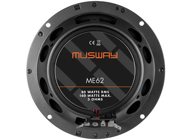 Musway 6½" koaxialhøyttalere 6½ koaxial ME 80/160W