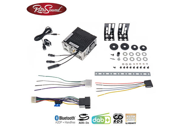 RetroSound Detroit radio DAB/AUX/BT/USB Ford Mustang (1964 - 1966)