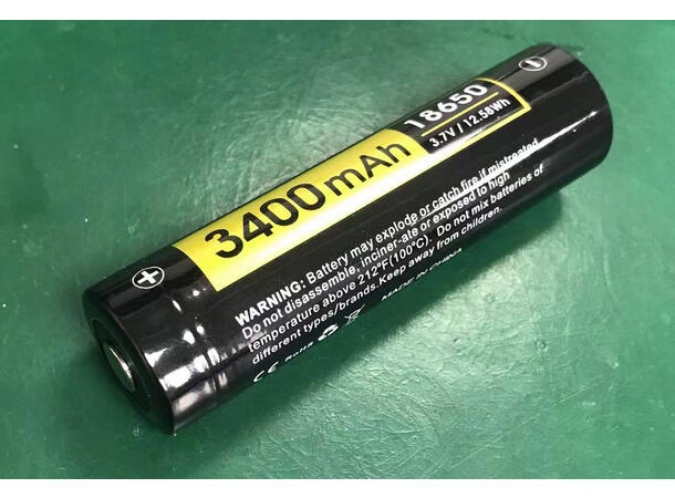 Speras 18650 Li-ion oppladbart batteri 3400mAh / 18650