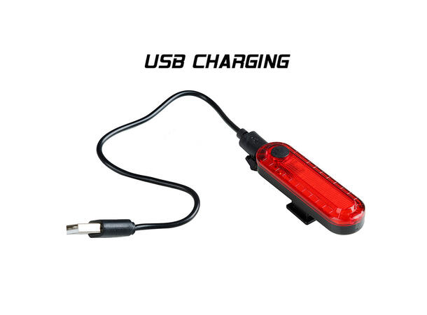 Speras UB4 baklykt for sykkel Oppladbar Micro USB