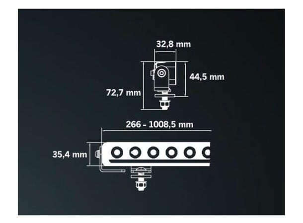 Strands  Nuuk E-line LOW PROFILE 20" LED-lys low profile m/possisjonslys