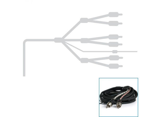 Connection BEST Signalkabel, 2,5 Meter 6 kanals signal kabel