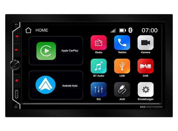 ESX 7" LCD/DAB+/FM/USB/SD/BT 2-DIN DAB mediaspiller med masse utstyr