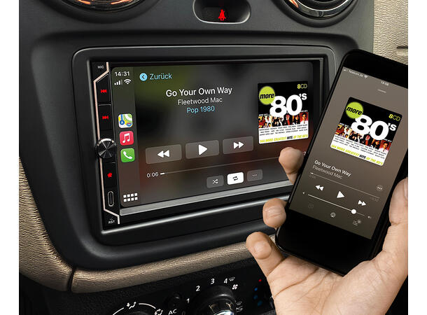 ESX 7" LCD/DAB+/FM/USB/SD/BT 2-DIN DAB mediaspiller med masse utstyr