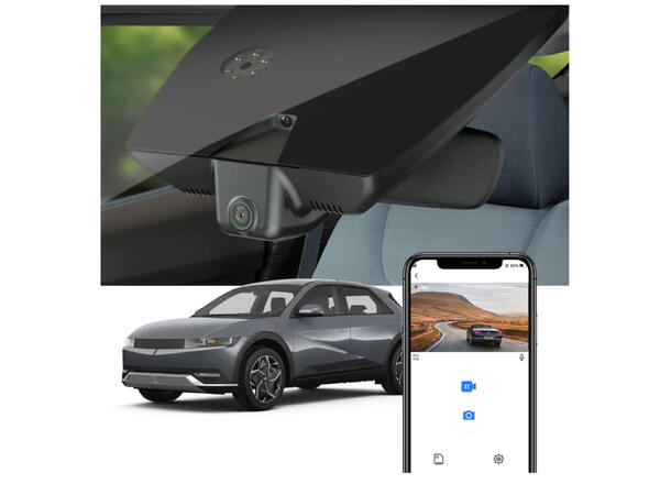 FITCAMX Integrert 4K Dashcam (foran+bak) Hyundai Ioniq 5 (2021 -->)
