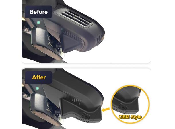 FITCAMX Integrert 4K Dashcam (foran+bak) Volvo EX30 (2024 -->)