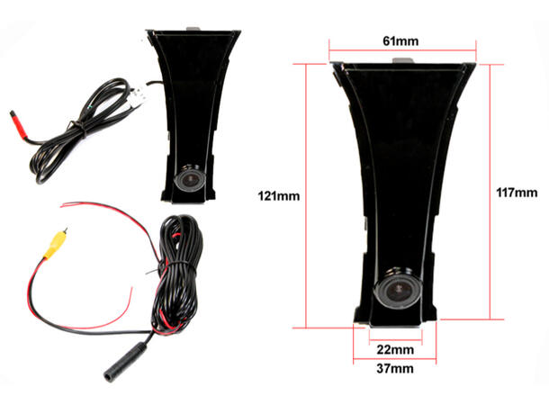 InCarTec frontkamera BMW (CVBS) 5-serie (G30/G31/G38) (2017 -->)