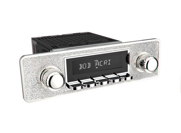 RetroSound Silver radio DAB/AUX/BT/USB Til 60-70-talls biler