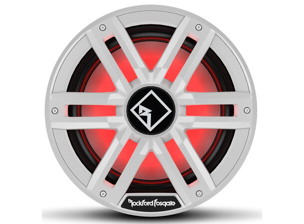 Rockford Fosgate Marine, M2 12" Hvit Marine 12", 400/1600W, 2 x 2ohm, LED-lys