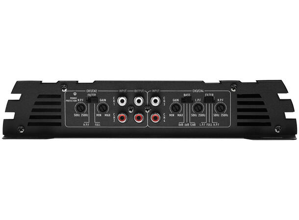 CRUNCH GPX1200.4, 4-kanals forsterker Class A/B Analog 4-kanals forsterker