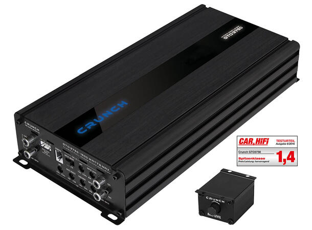 CRUNCH GTO3750, 3-kanals forsterker Class D Digital 3-kanals forsterker 