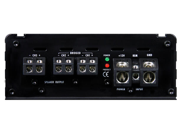 CRUNCH GTO3750, 3-kanals forsterker Class D Digital 3-kanals forsterker 