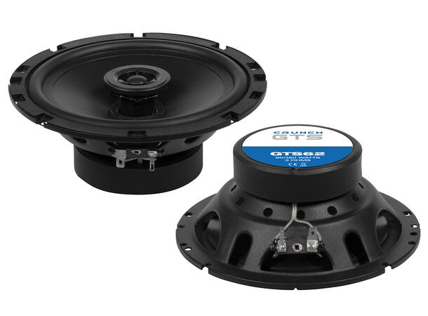 CRUNCH GTS62, 2-vei koaxial 16,5 cm 16,5 cm (6½") Koaxial høyttalere