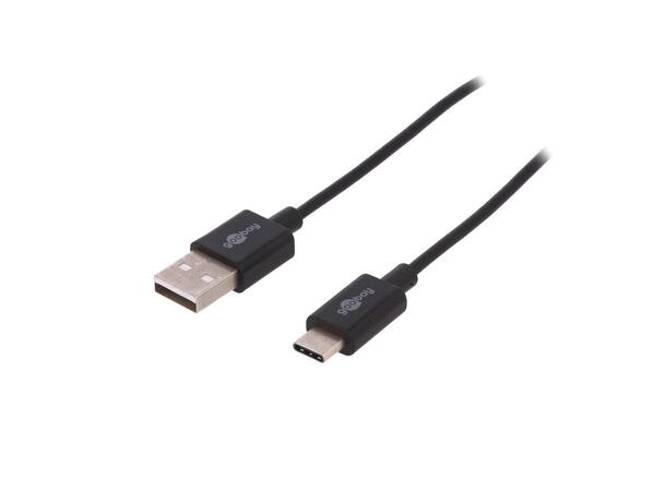 ConnectED USB-A til USB-C kabel 1 Meter (han - han)