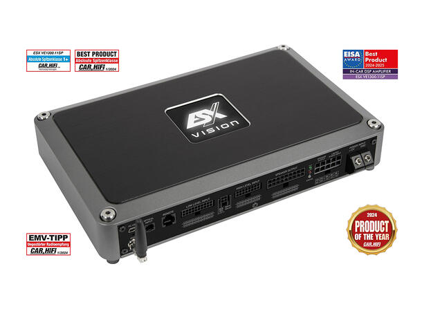 ESX 11-kanals forsterker med DSP 1300 watt RMS - TESTVINNER!