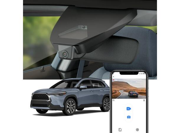 FITCAMX Integrert 4K Dashcam (front) Toyota Corolla Cross (2022 - 2025)
